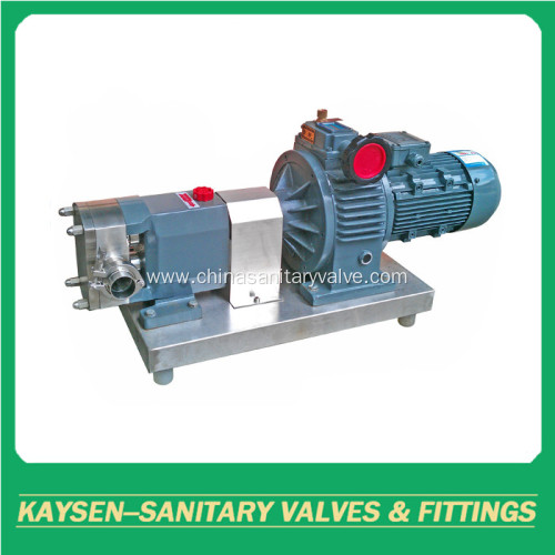 Sanitary stainless steel rotor lobe pumps